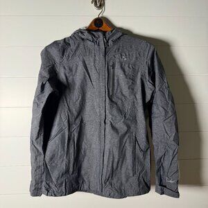 Paradox Windbreaker Jacket Size S Gray Hooded Full Zip
